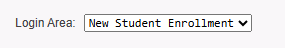 New Student Enrollment Drop Down
