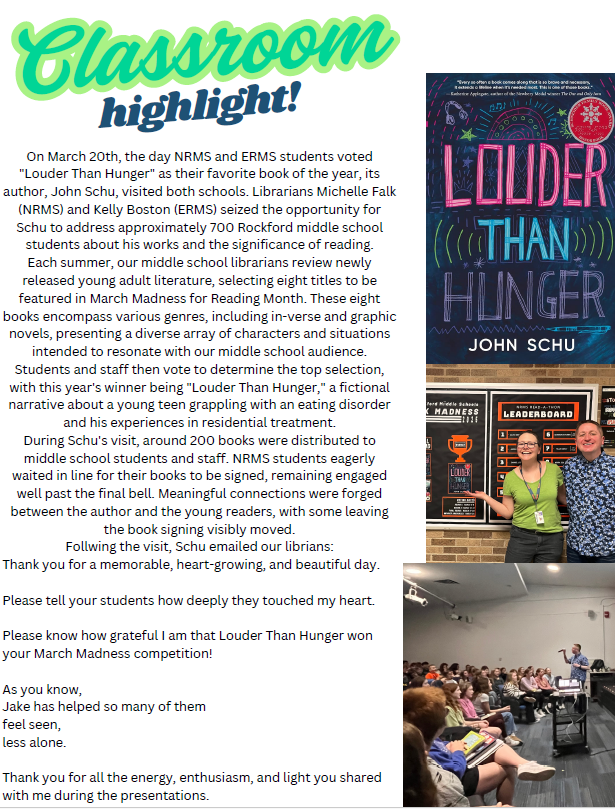 North Rockford Newsletter North Rockford Middle School Middle