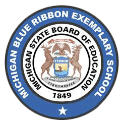 Michigan blue ribbon exemplary school icon